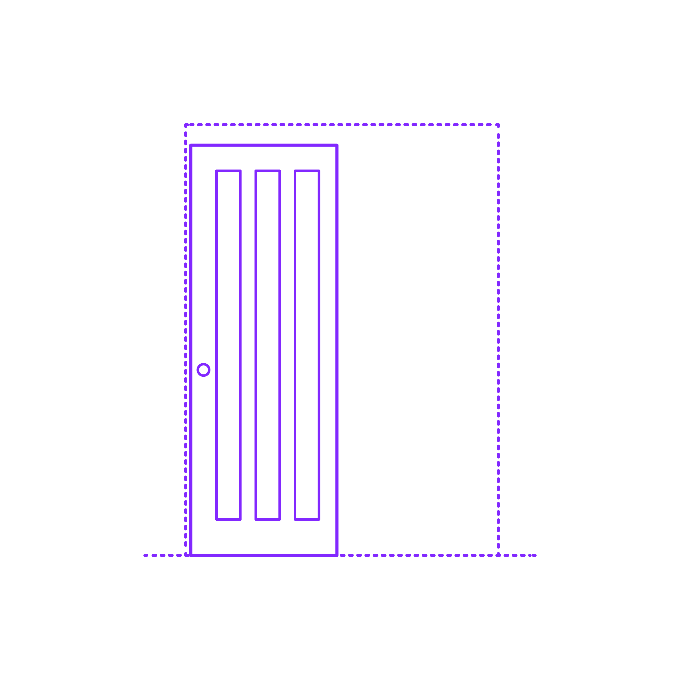 Buildings Pocket Doors Single Solid Vertical 3 Panels Outline Svg File Free Vectors
